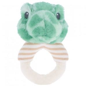 14cm Keeleco Baby Terry Turtle Ring Rattle