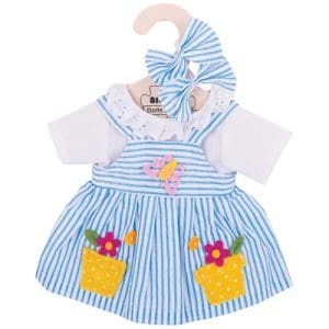 Blue Striped Dress - Medium