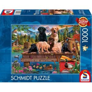Dog Family by the Lake (1000pc)