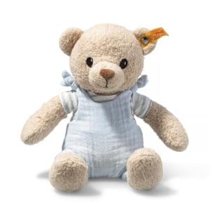GOTS Niko Teddy bear, light blue