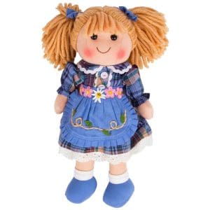 Katie - BlondeHair/BlueChckDress/Blue Pinnie