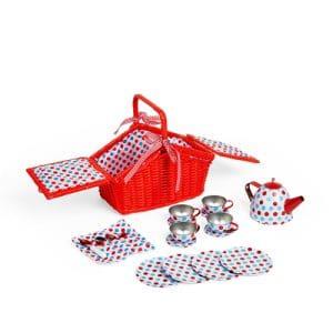 Spotted Basket Tea Set