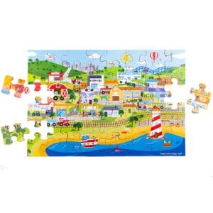 Transport Town Floor Puzzle