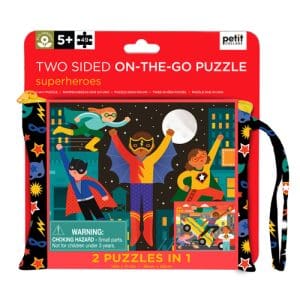 Two Sided On-the-Go Puzzle Superheroes
