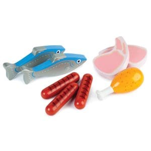 Wooden Meat And Fish
