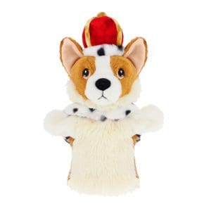 27cm Corgi with Cape & Crown Hand Puppet
