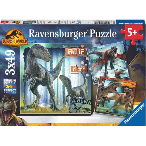 *A Grade* Ravensburger Jurassic World Dominion - Restricted Access 3x 49 piece Jigsaw Puzzles *A Grade* Ravensburger Jurassic World Dominion - Restricted Access 3x 49 piece Jigsaw Puzzles