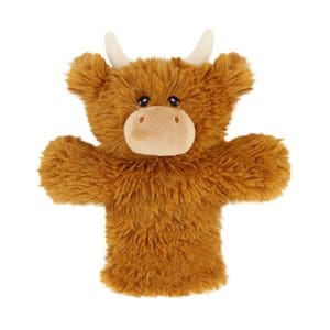 27cm Keeleco Highland Cow Hand Puppet