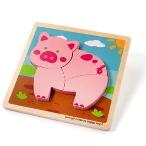 Chunky Lift Out Pig Puzzle
