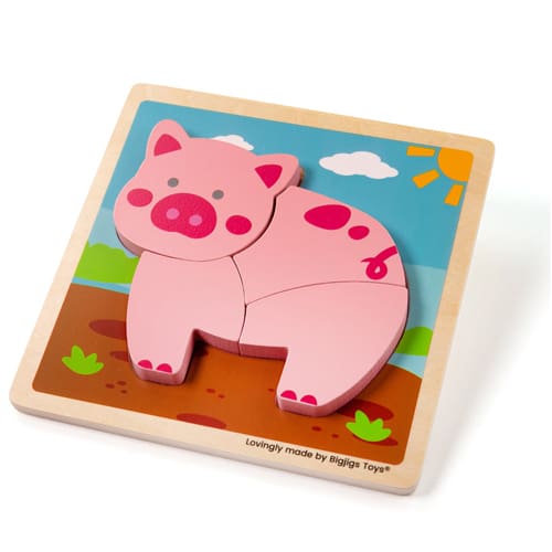 Chunky Lift Out Pig Puzzle
