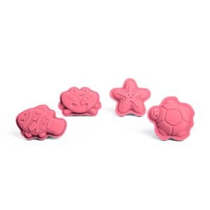 Coral Pink Character Sand Moulds