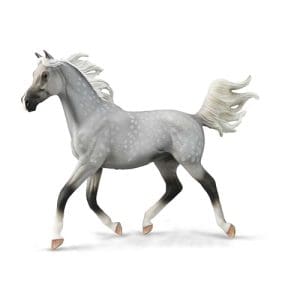 Half Arabian Stallion Dappled Grey - Deluxe 1:12