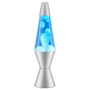 Lava Lamp Classic - White/Blue/Aluminium -14.5In