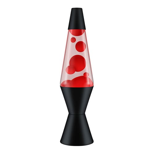 Lava Lamp Red/Clear/Black - 14.5In