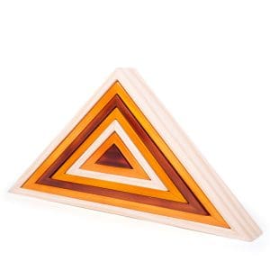 Natural Wooden Stacking Triangles