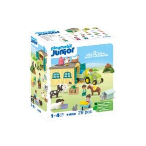 PLAYMOBIL 71656 JUNIOR: Farm Adventure with Tractor and Animal Friends