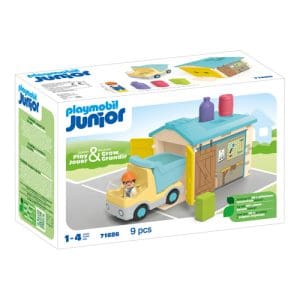 PLAYMOBIL 71686 JUNIOR: Truck with Sorting Garage