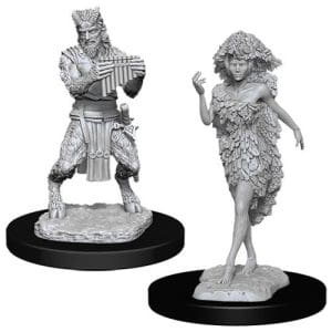 *A Grade* D&D Nolzur's Marvelous Unpainted Miniatures (W11): Satyr & Dryad