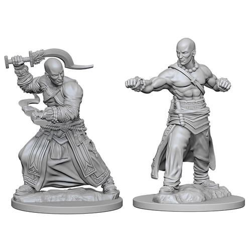 *A Grade* Pathfinder Deep Cuts Unpainted Miniatures (W1) - Human Male Monk *A Grade* Pathfinder Deep Cuts Unpainted Miniatures (W1) - Human Male Monk