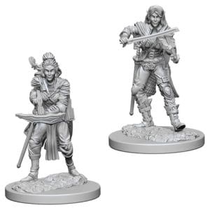*A Grade* Pathfinder Deep Cuts Unpainted Miniatures (W4) - Elf Female Bard