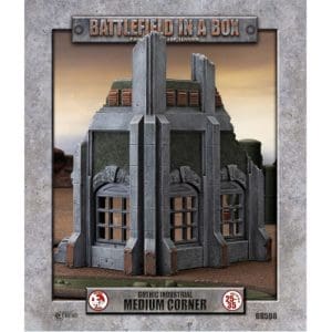 *B Grade* Battlefield In A Box: Gothic Industrial - Medium Corner - 30mm