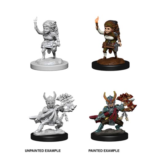 *B Grade* D&D Nolzur's Marvelous Unpainted Miniatures (Wave 6): Female Halfling Fighter *B Grade* D&D Nolzur's Marvelous Unpainted Miniatures (Wave 6): Female Halfling Fighter