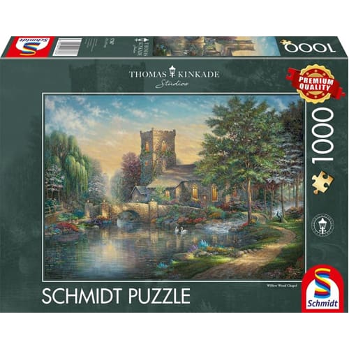 *B Grade* Thomas Kinkade: Willow Wood Chapel (1000pc) *B Grade* Thomas Kinkade: Willow Wood Chapel (1000pc)
