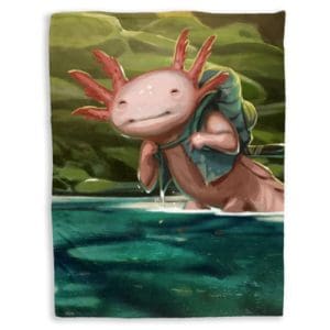 Everdell Cozy Critters Blanket Axolotl