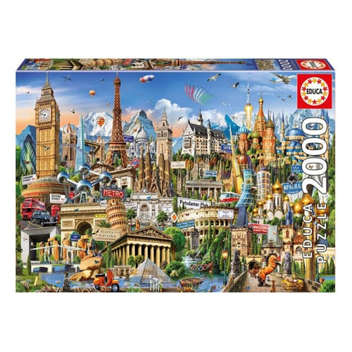 *B Grade* Europe Landmarks Puzzle *B Grade* Europe Landmarks Puzzle