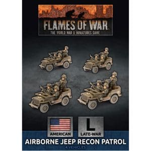 *A Grade* Flames of War: Airborne Jeep Recon Patrol (Plastic)