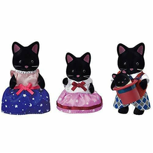 *B Grade* Sylvanian Families Midnight Cat Family