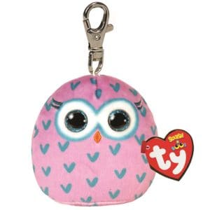 Squish-a-Boo Key Clip - Winks Owl