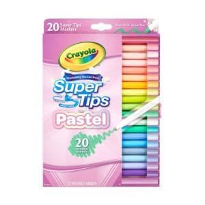 Crayola 40 Supertips Inc Pastels