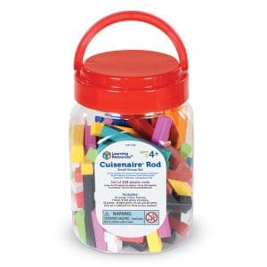 Cuisenaire Rods, Small Group Set, Plastic (Set of 155)