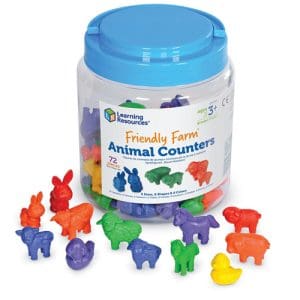 Friendly Farm Animal Counters (Set of 72)