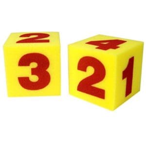 Giant Soft Number Cubes (Set of 2)