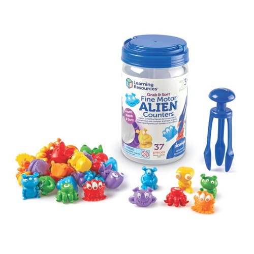 Grab & Sort Fine Motor Alien Counters Grab & Sort Fine Motor Alien Counters