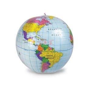 Inflatable World Globe