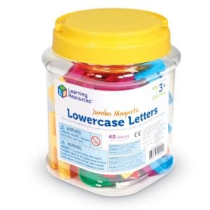 Jumbo Lowercase Magnetic Letters, Set of 40