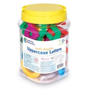 Jumbo Uppercase Magnetic Letters, Set of 40
