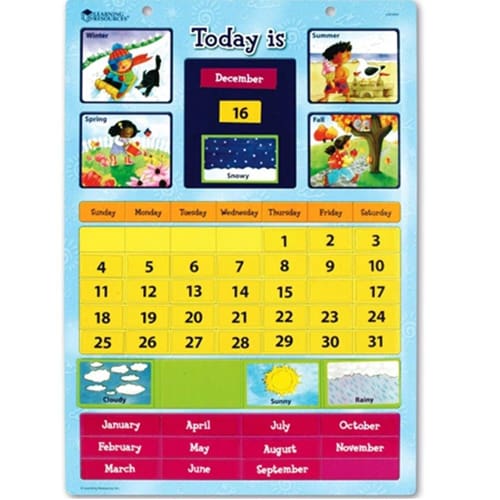 Magnetic Learning Calendar Magnetic Learning Calendar