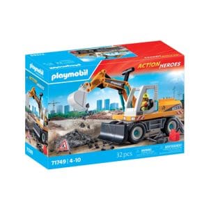 PLAYMOBIL 71749 Action Heroes Large Construction Excavator