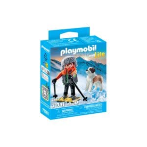 Playmobil 71741 My Life Hiker With Saint Bernard Collectible Set