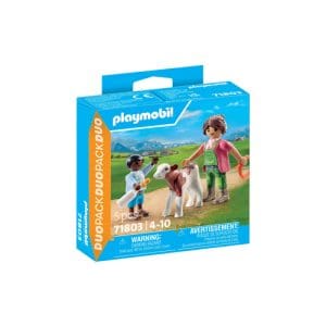 Playmobil 71803 Woman With Child And Calf Duo Pack