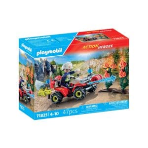 Playmobil 71825 Action Heroes Fire Rescue Quad With Water Shooting Cannon