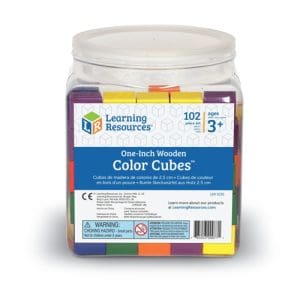 Wooden Colour Cubes (Set of 102)