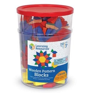Wooden Pattern Blocks, 1 cm (Set of 250)