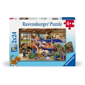 Airplane & Train Repairs 2 Puzzles - 24 Pieces