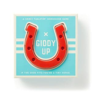 Giddy Up Tabletop Horseshoes Game