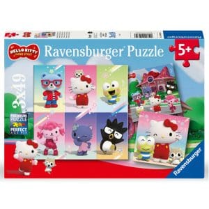 Hello Kitty Super Style 3 Puzzles - 49 Pieces